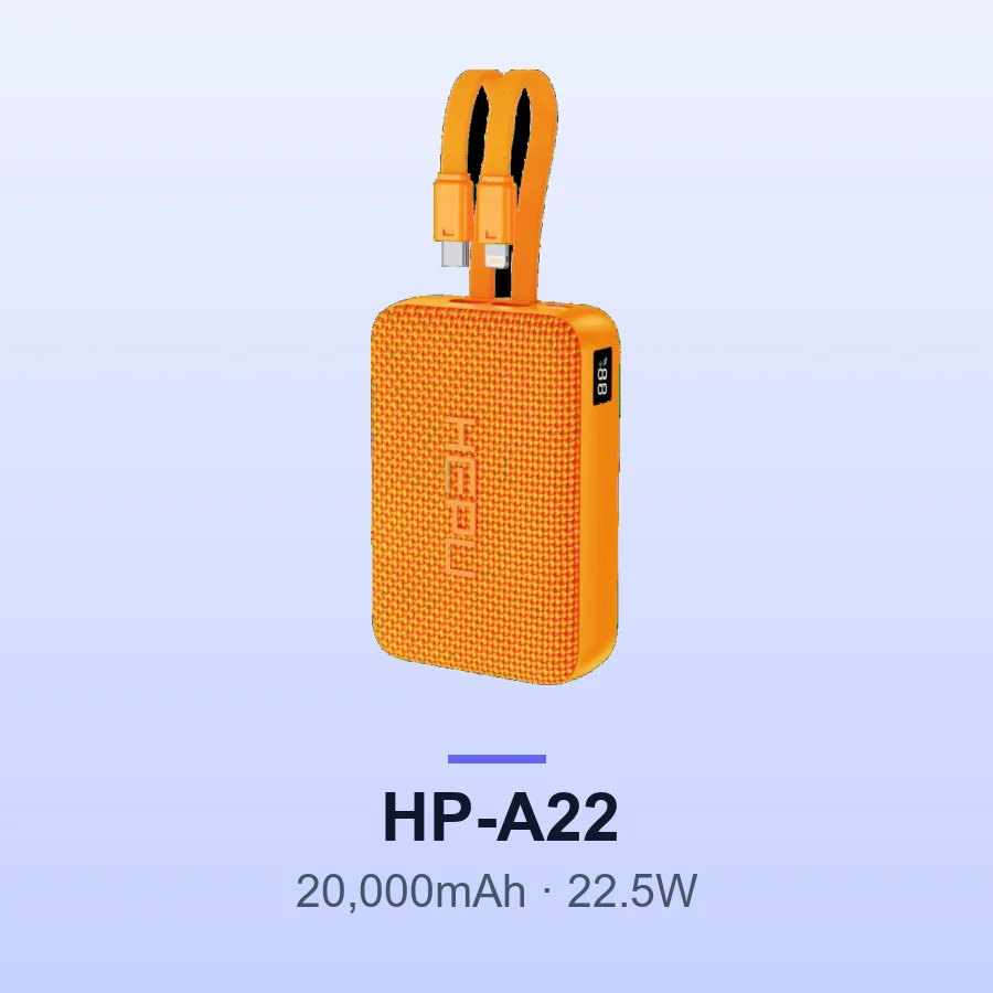 HEPU HP-A22 20,000mAh 22.5W Fast Charge Power Bank