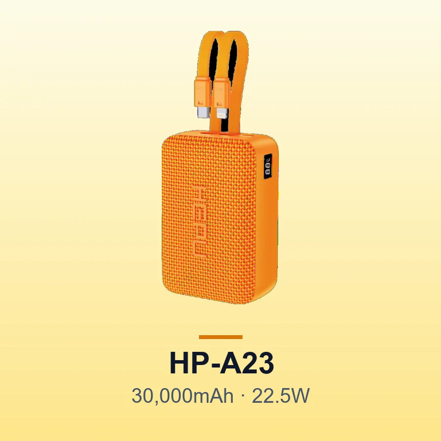 HEPU HP-A23 30,000mAh 22.5W Fast Charge Power Bank