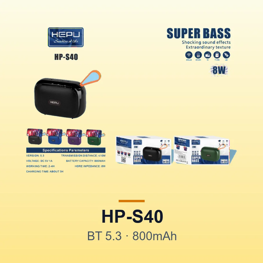 HEPU HP-S40 Bluetooth Speaker
