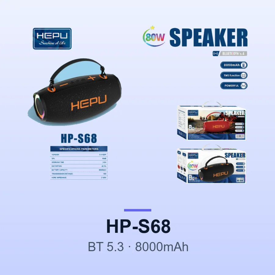 HEPU HP-S68 Bluetooth Speaker