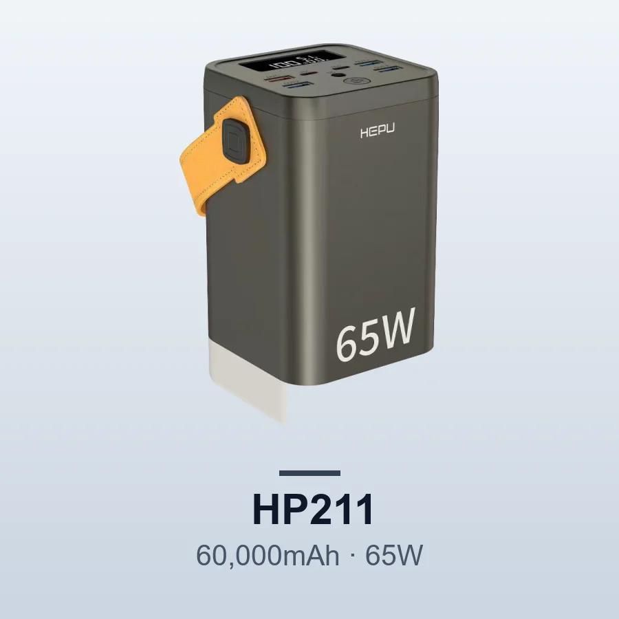 HEPU HP211 60,000mAh 65W Fast Charge Power Bank