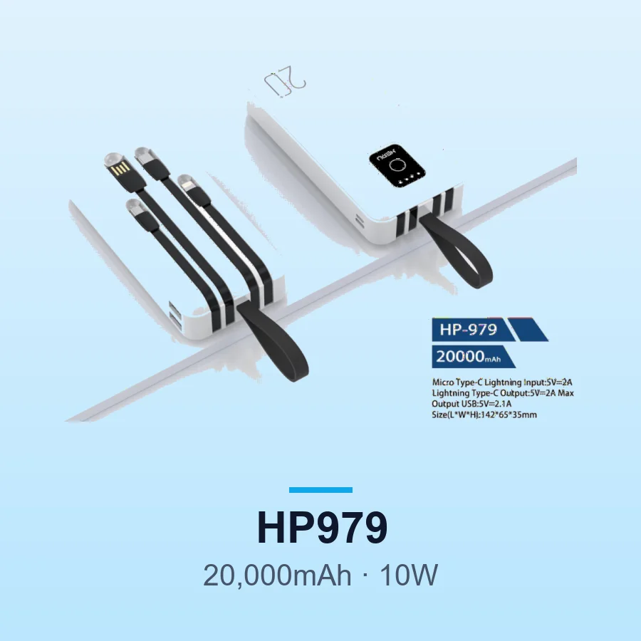 HEPU HP979 20,000mAh 10W Fast Charge Power Bank