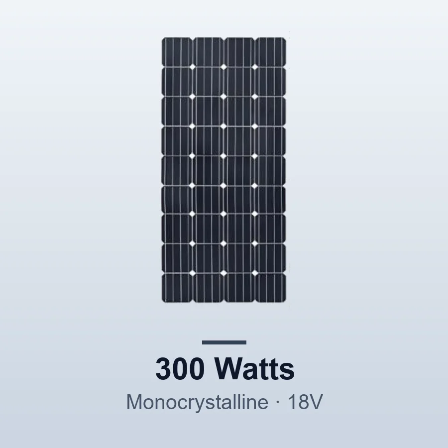 Solar Nyumbani 300W Monocrystalline Solar Panel (18V)